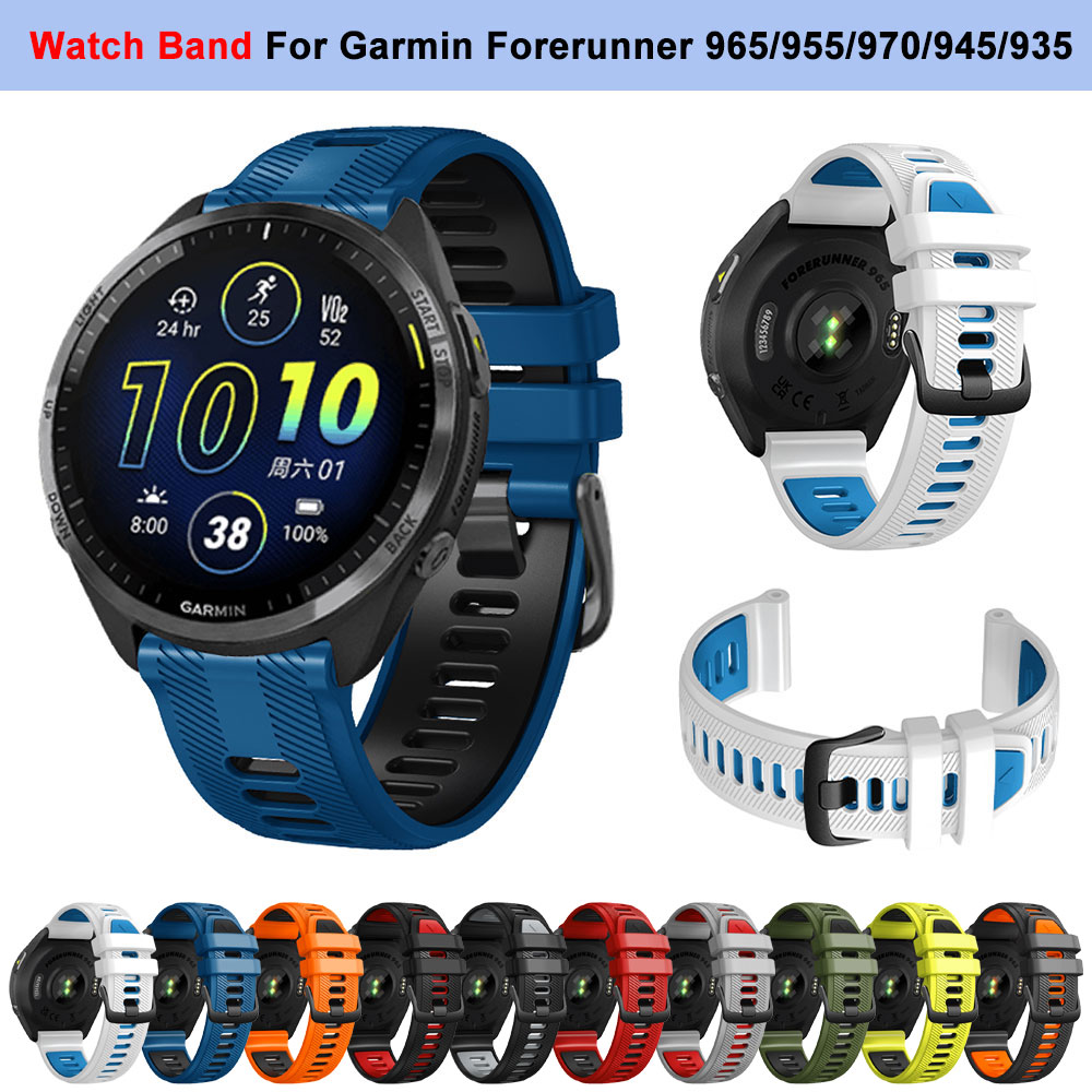 Silicone Watch Band 22Mm - Cinturino Sportivo in Silicone per Garmin