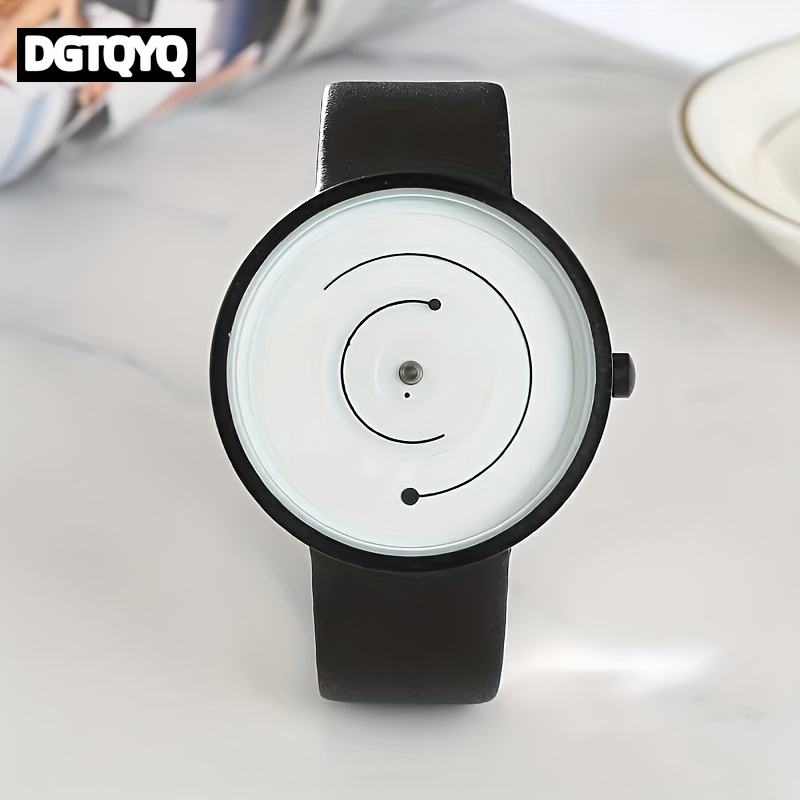 Leather Watch Band Men - Orologio Creativo alla Moda per Uomo,