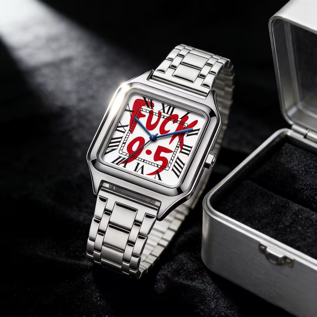 Cartier Watch Santos - Orologio al Quarzo Unisex Impermeabile di
