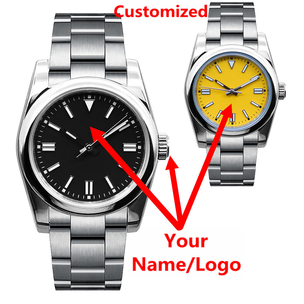 Stainless Bracelet Diver - Orologio da uomo con logo personalizzato,