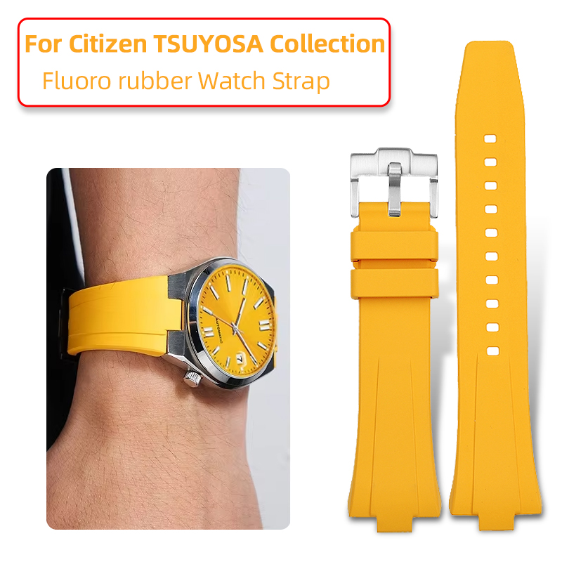 Cinturino in gomma fluorurata  - Citizen Watch Tsuyosa recensione e prezzo