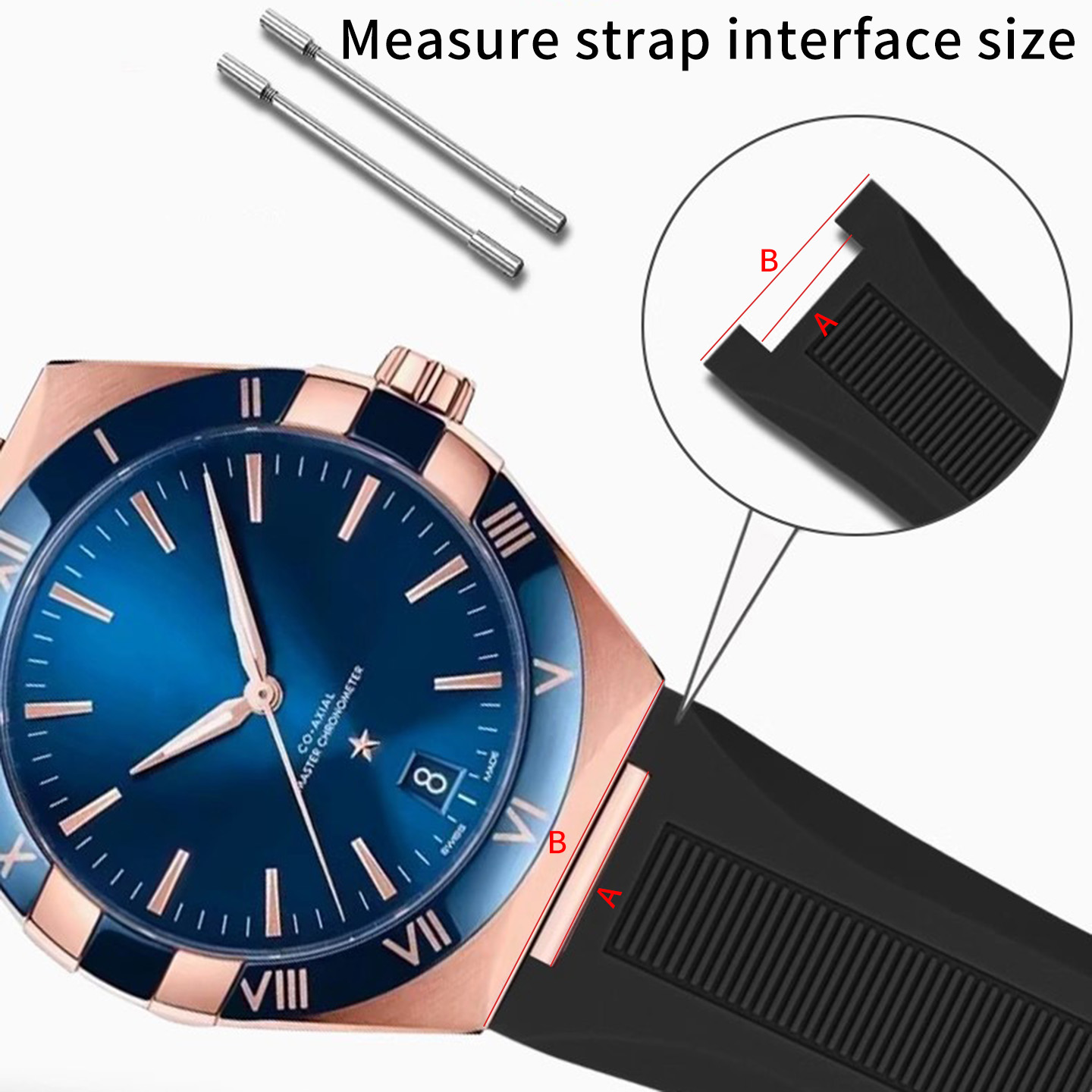 Cinturino per orologio in gomm - Omega Watch Constellation recensione e prezzo