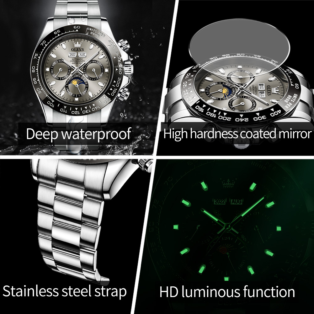 OLEVS 6654 Orologio da uomo di - Cartier Watch Tank recensione e prezzo