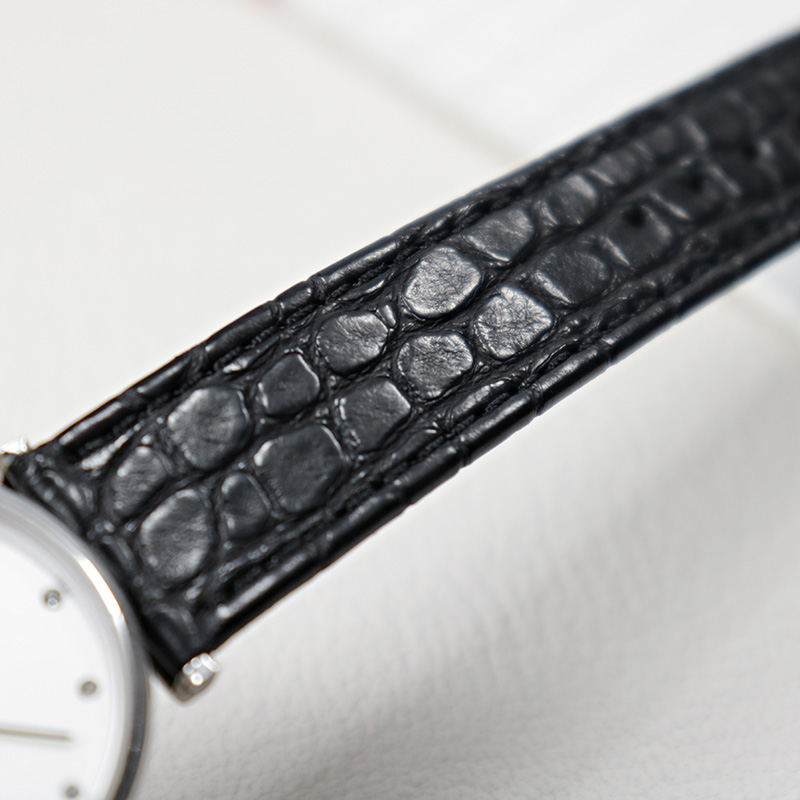 Sottile coccodrillo cinturino  - Cartier Watch Santos recensione e prezzo