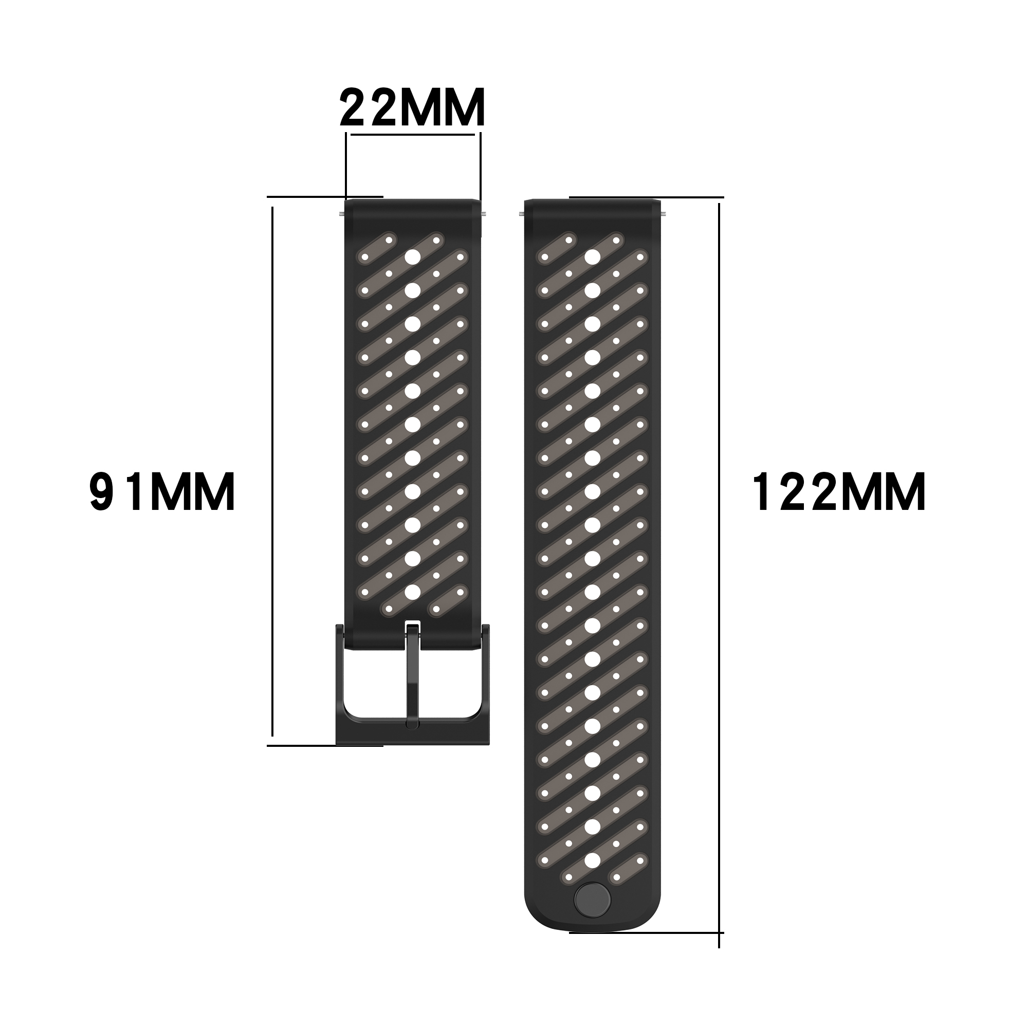 Cinturino sportivo in silicone - Silicone Watch Band 22Mm recensione e prezzo